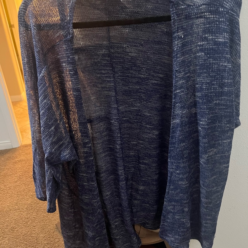 LuLaRoe Blue Open-Front Cardigan